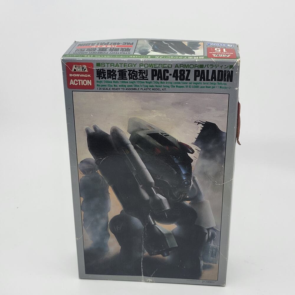 Vintage PAC-48Z Paladin Dorvack 15 1984 Gunze Sangyo 1:24 Scale Model Kit